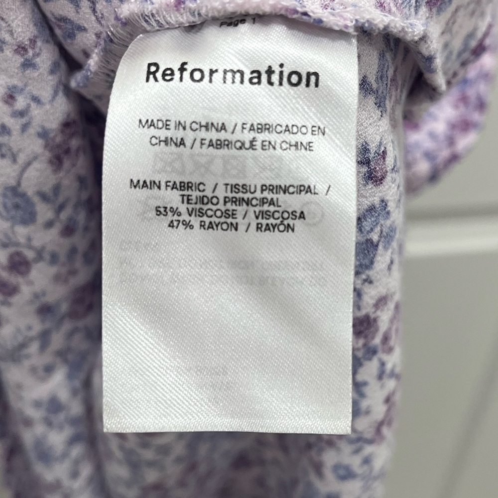 Reformation Purple Floral Mini Dress - Picture 7 of 11